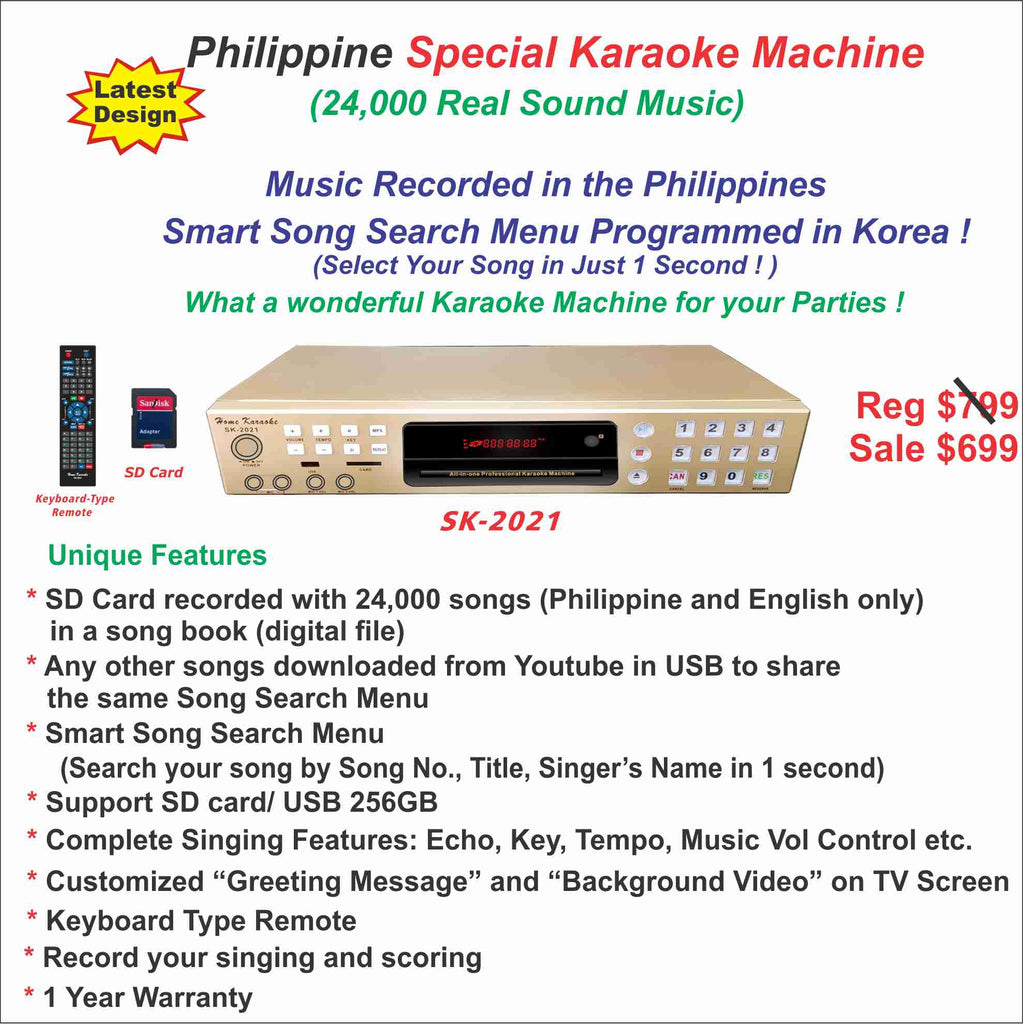 Philippine Special Machine (24,000 Real Sound Music) SK-2021